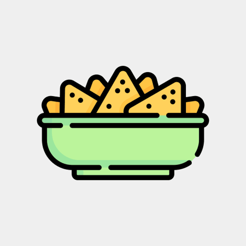 Combo 4 tacos, nachos et guacamole / Combo Of 4 Tacos, Nachos and Guacamole