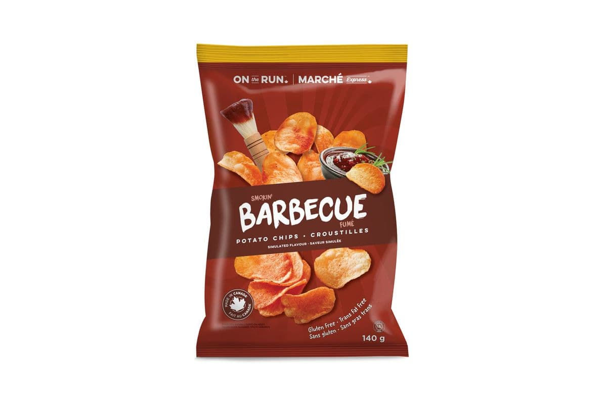 Croustilles Marché Express BBQ (140g) 77758 / On The Run BBQ Chips (140g) 77758