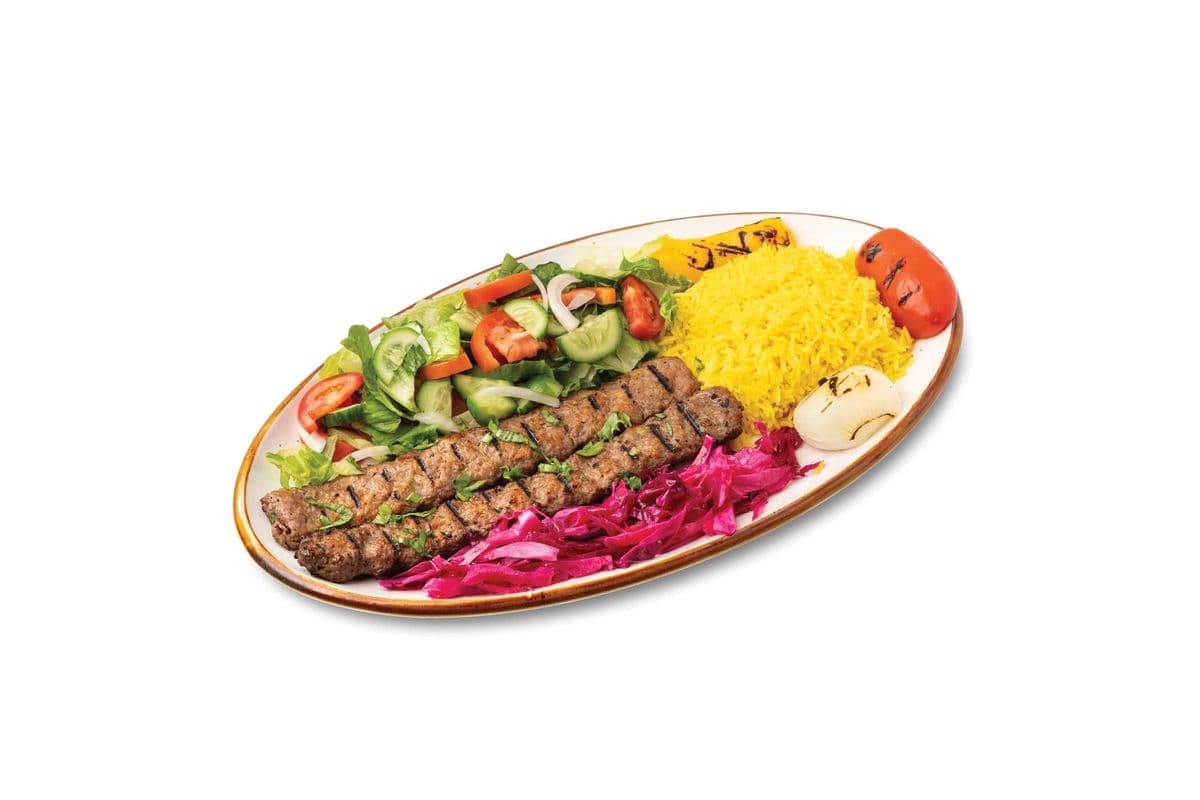 Beef Kabab Plate (2 Skewers)
