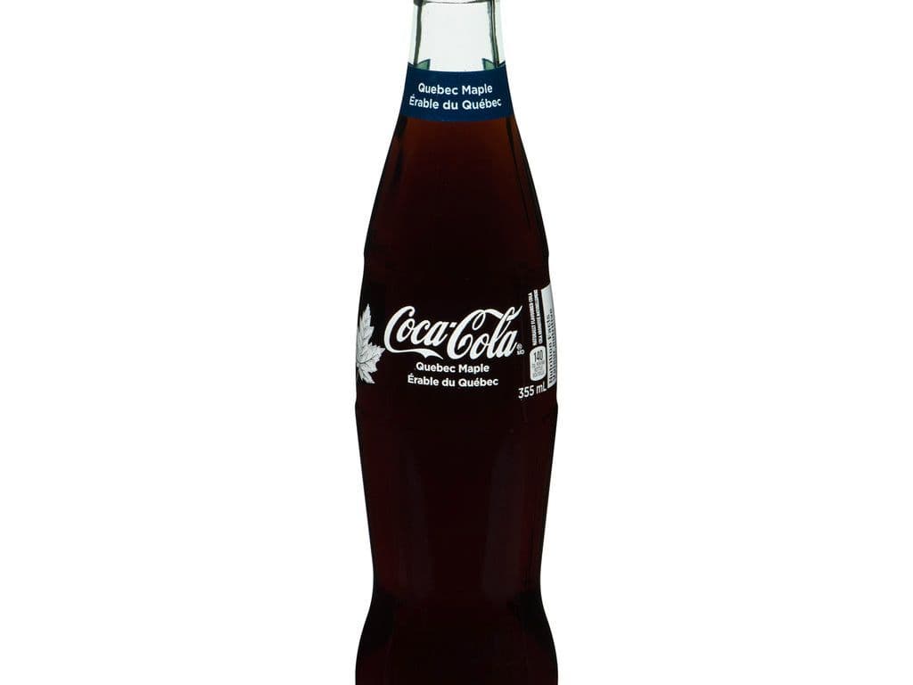 Coca Cola Glass Bottle Quebec Maple 355ml