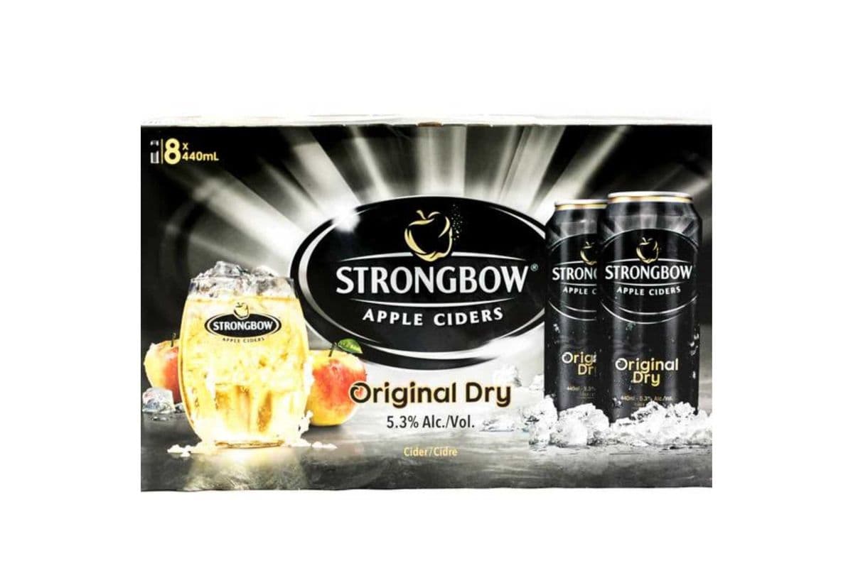 Strongbow Apple Original Dry Cider (8 Cans) (1 x 8x440ml)