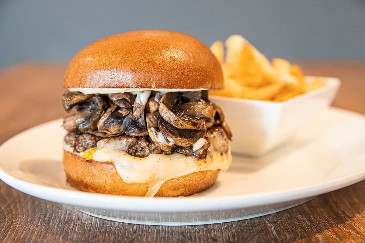 Mighty Mushroom Burger Platter