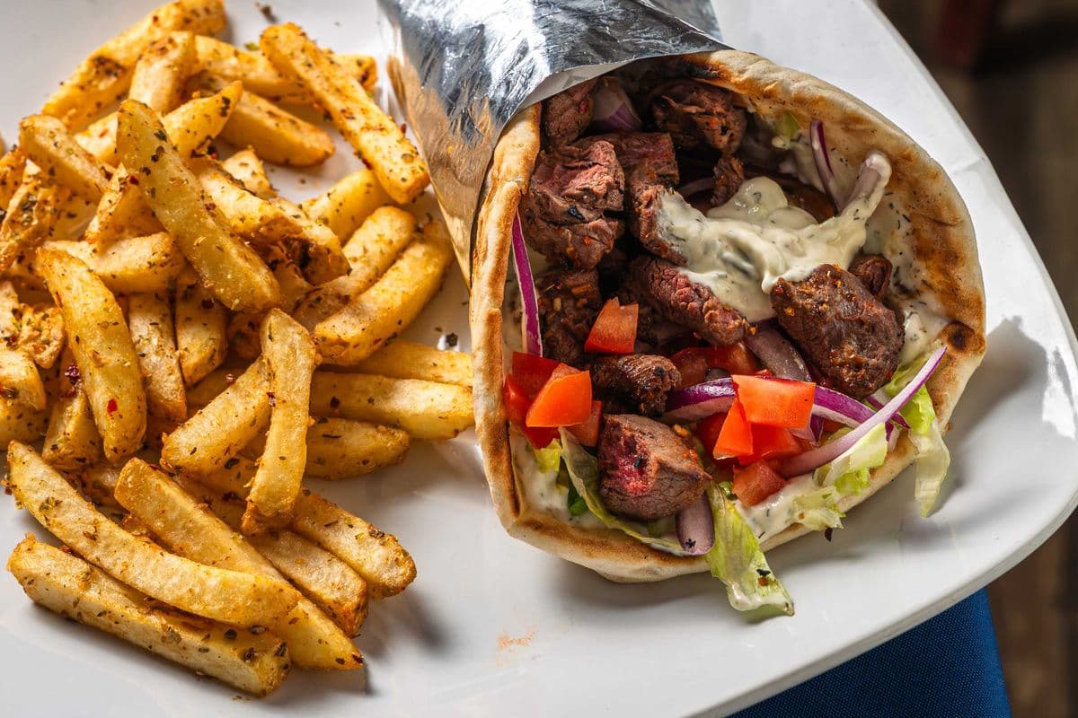 Beef Tenderloin Pita Wrap