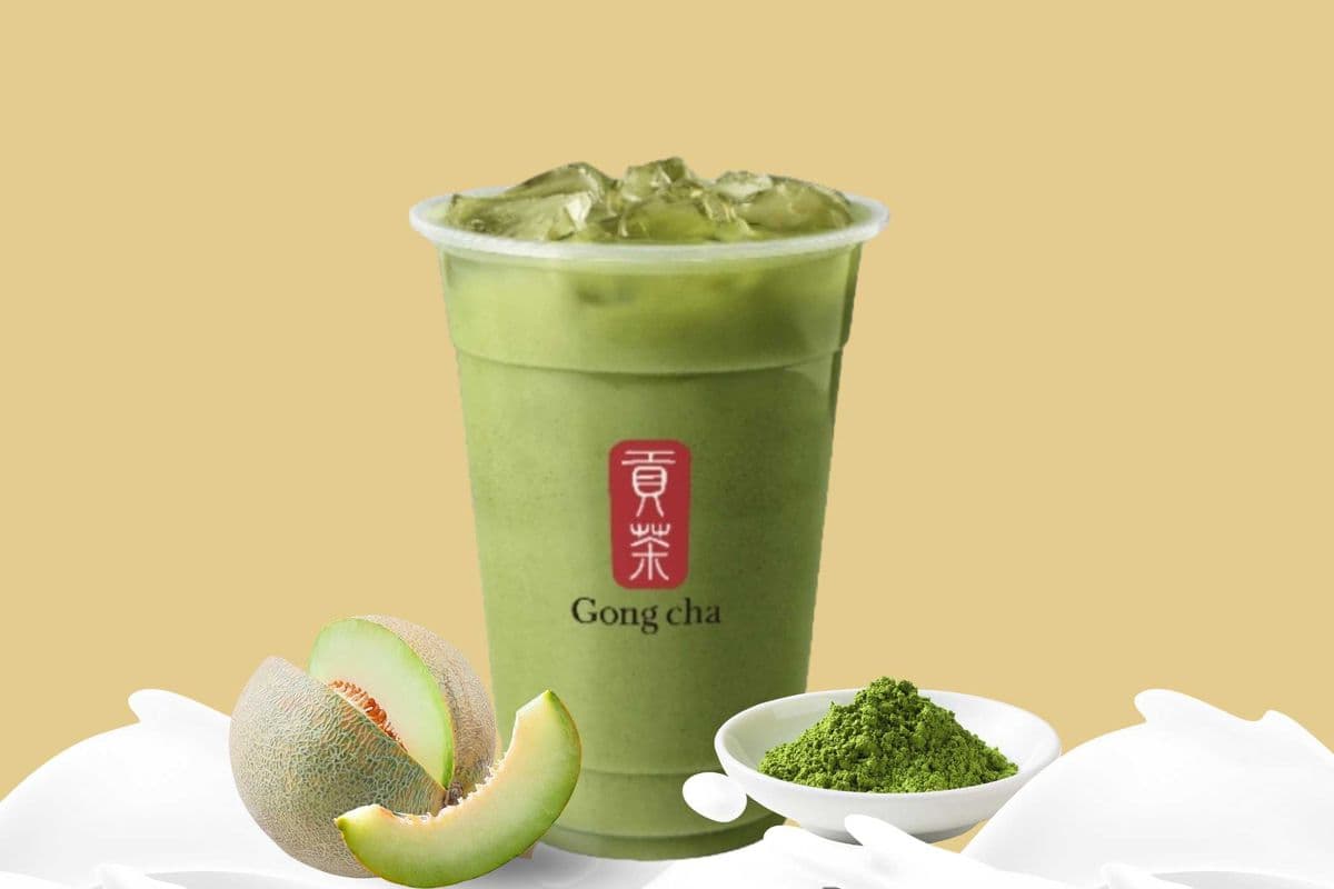 Honeydew Matcha Milk Tea