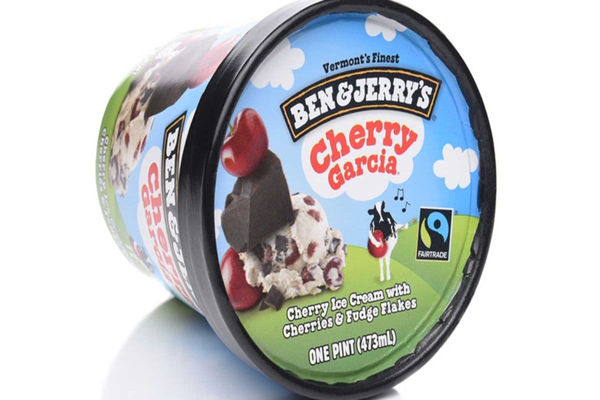 BEN& JERRY'S (CHERRY GARCIA) ICE CREAM (473) (390 Cal)