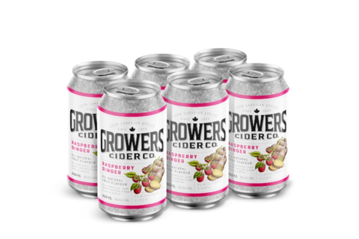 Growers Raspberry (6 x 355ml cans)
