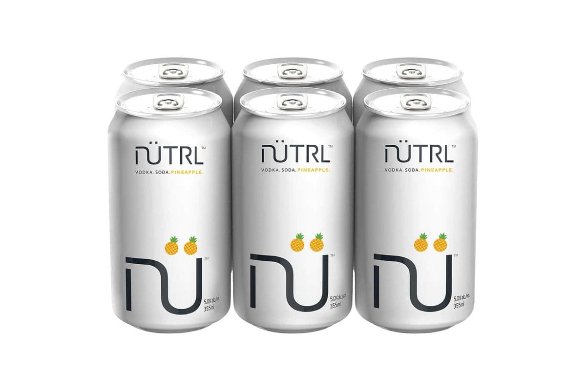 Nutrl Vodka Soda Pineapple (6 Cans) (6 x 355ML)