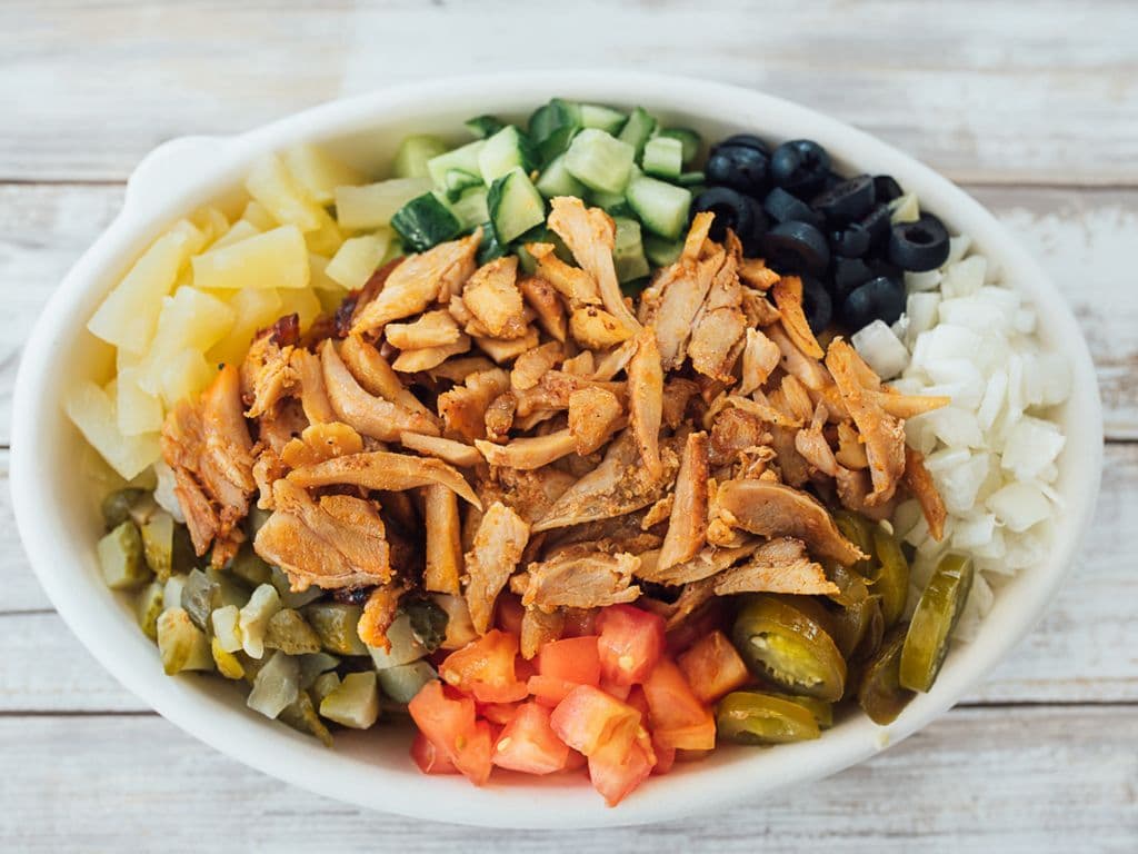 Chicken Donair Salad Bowl