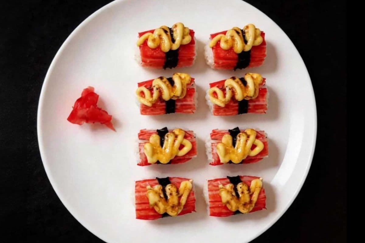 B1.Grilled Crab Nigiri,8pc (8 pieces )