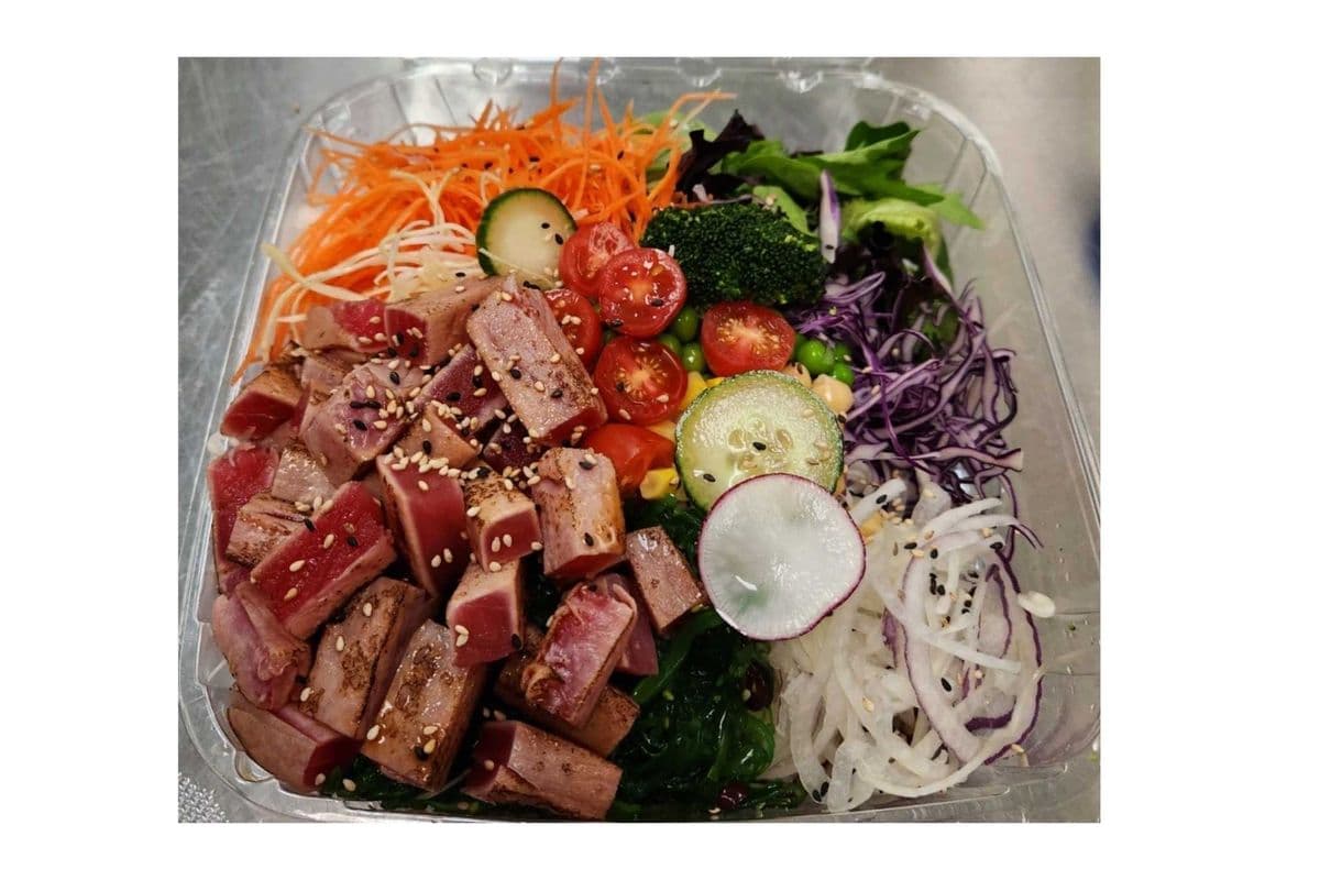Seared Yellow-fin Tuna Poke