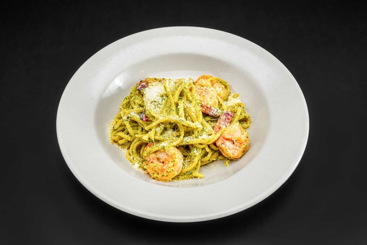 Linguine Prawns Pesto
