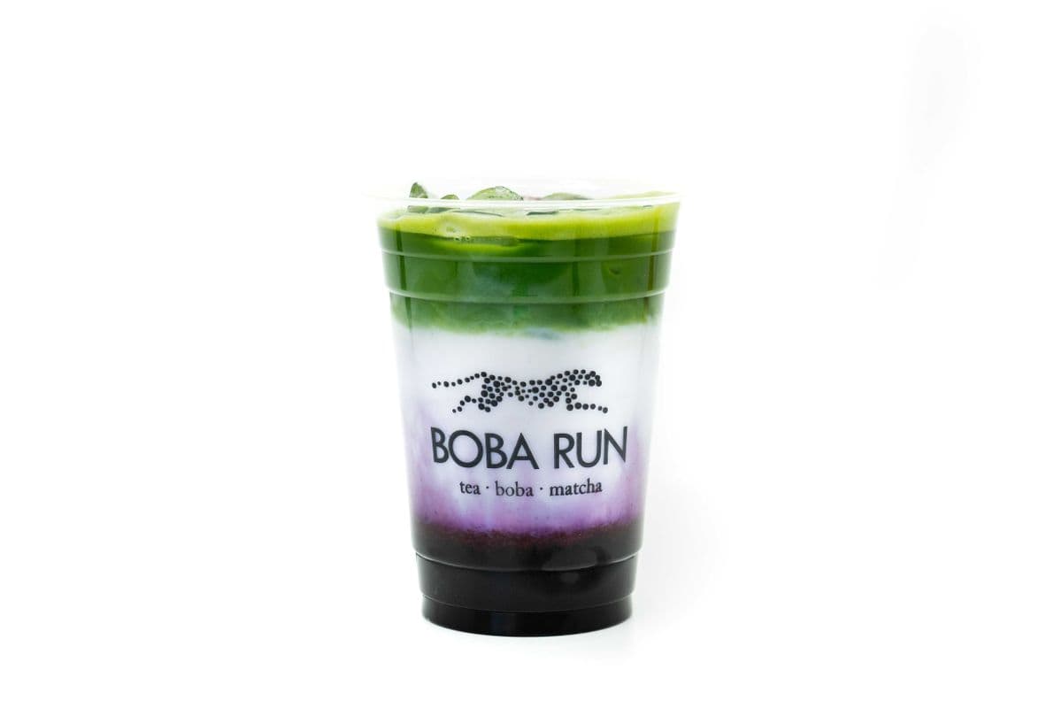Blueberry Matcha Latte