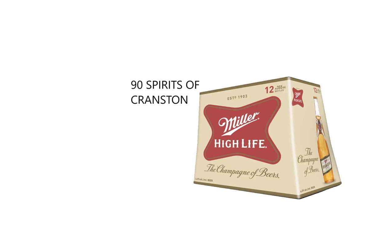 MILLER HIGH LIFE 12 BOTTLES (1 x 12 BOTTLES )