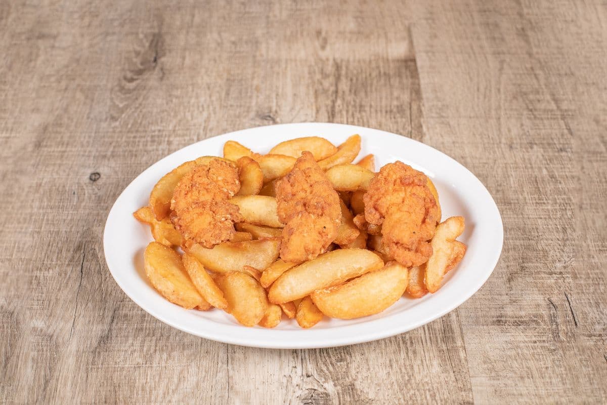 Large Chicken Fingers and Fries