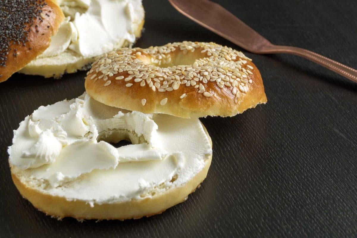 Toasted Bagel with Cream Cheese
