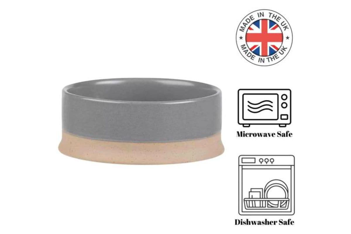 Scruffs Scandi NonTip Grey Bowl (14 cm)