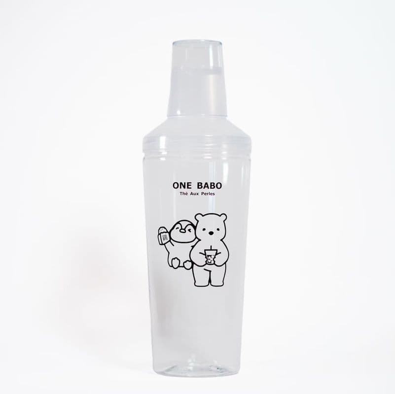 Reusable shaker bubble tea cup