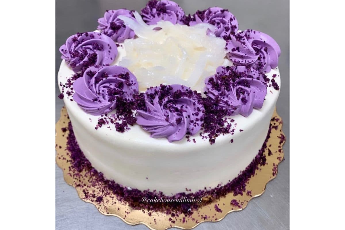 Ube Macapuno Round Cake