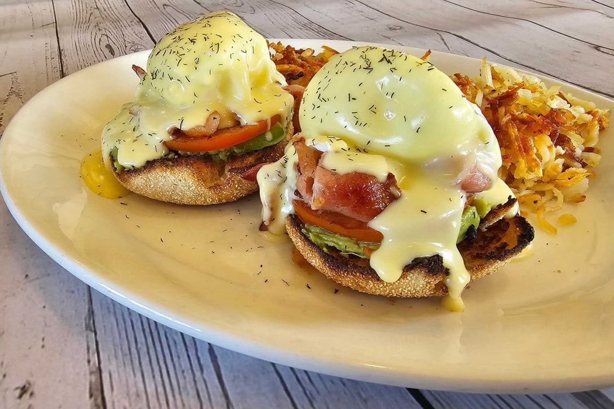 Avocado and Bacon Benny