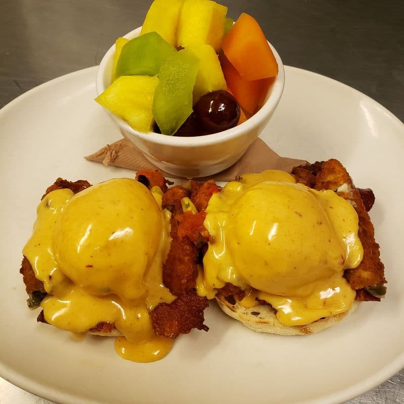 Jalapeño Popper Eggs Benedict