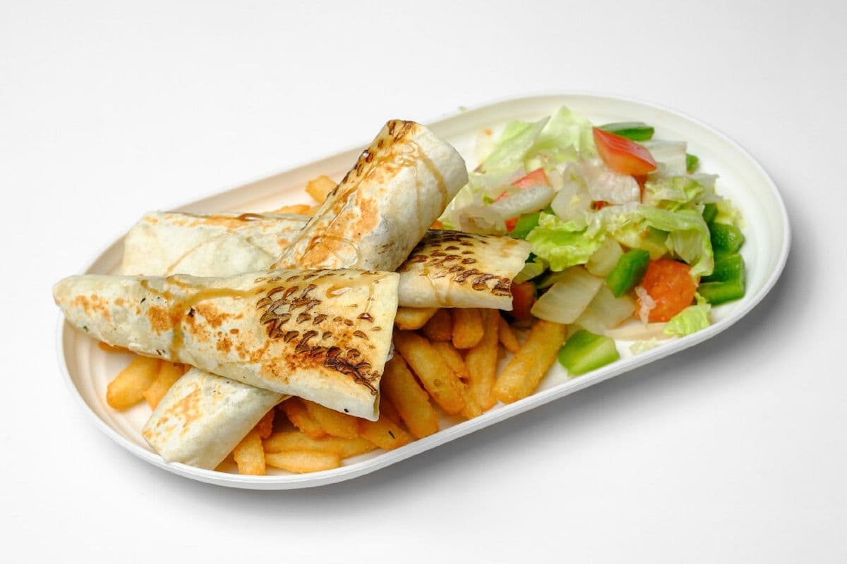 Three Mini Wraps Plate