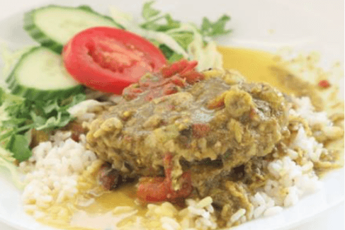 Curry King Fish Roti