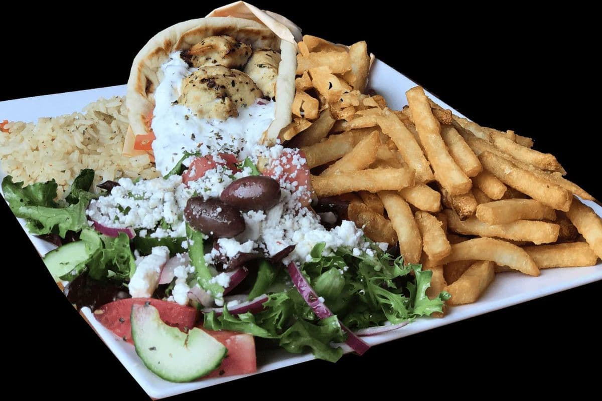 CHICKEN GYRO PITA PLATE