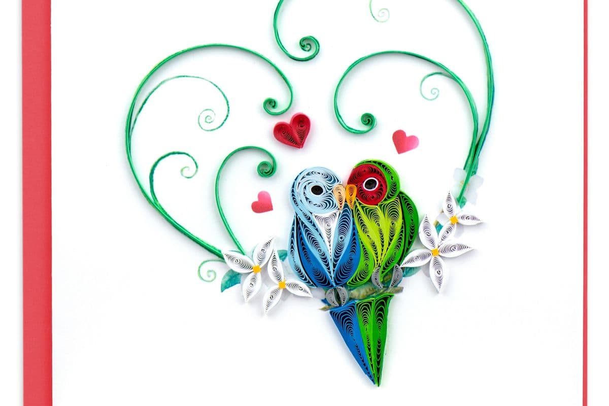 Love Birds Greeting Card LV222