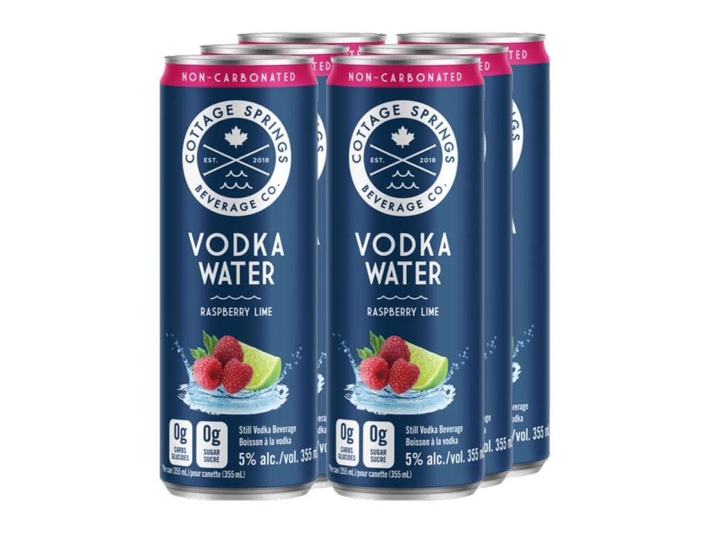Cottage Springs Vodka Water Raspberry 6pk