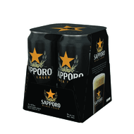 Sapporo Black Lager (4 Can x 473 mL)