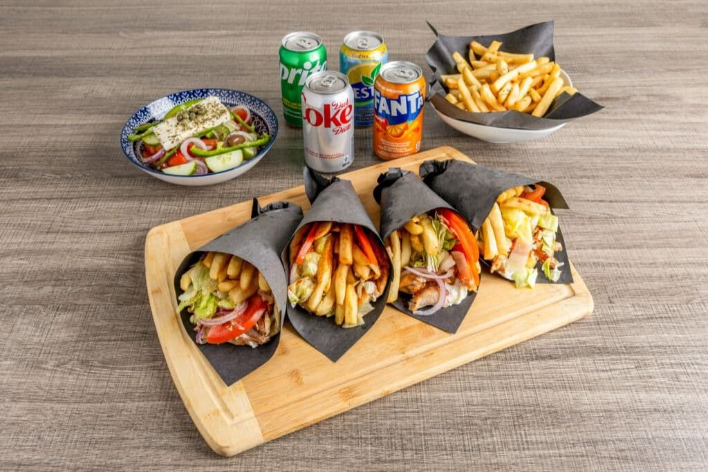 Family of 4 Gyro Wrap Combo