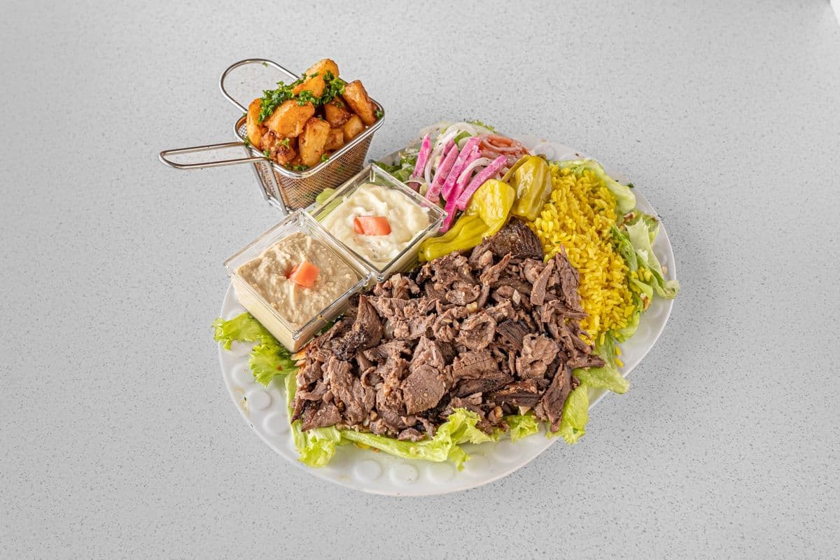 Plat de boeuf shawarma / Beef Shawarma Plate