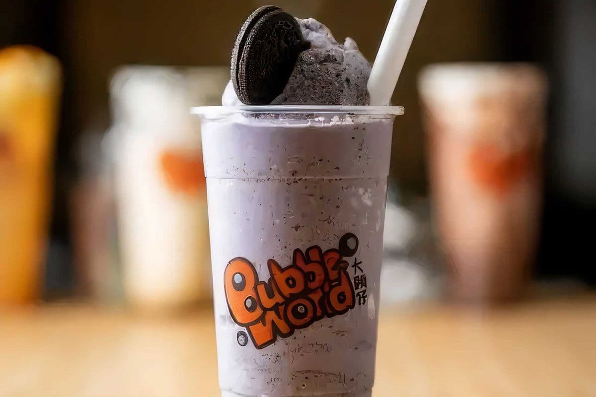 Milky Taro Oreo Slush 芋頭歐瑞兒牛奶冰沙