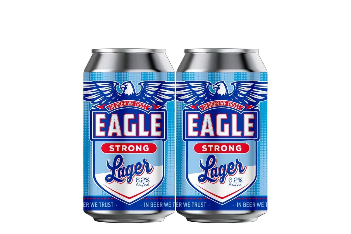 Eagle Strong Lager 6.2% – 355ml – Pair (2 x 355ml)