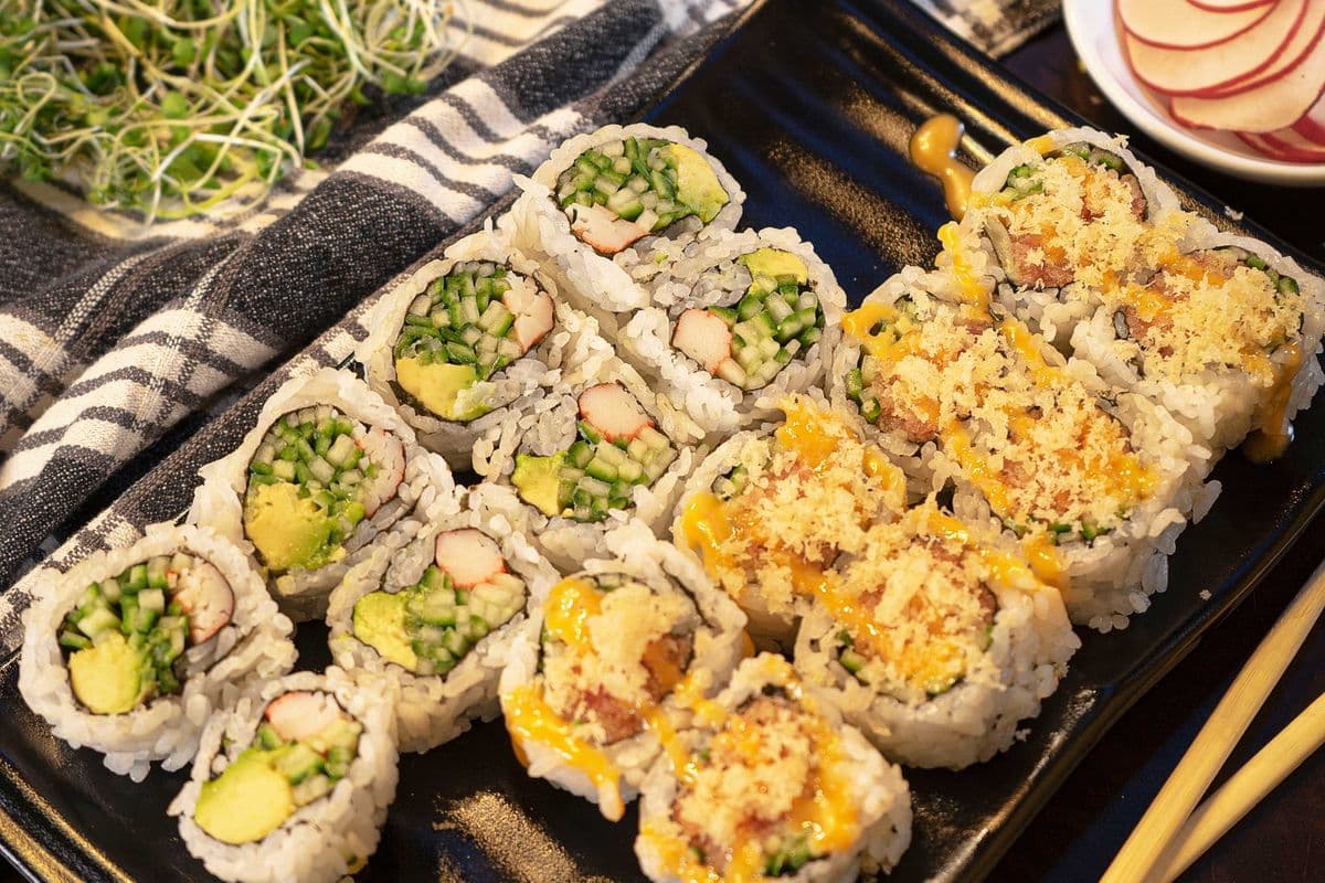 Spicy Salmon & California Roll