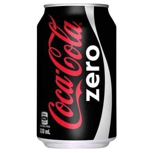 Zero Sugar Coke Can (330ml)