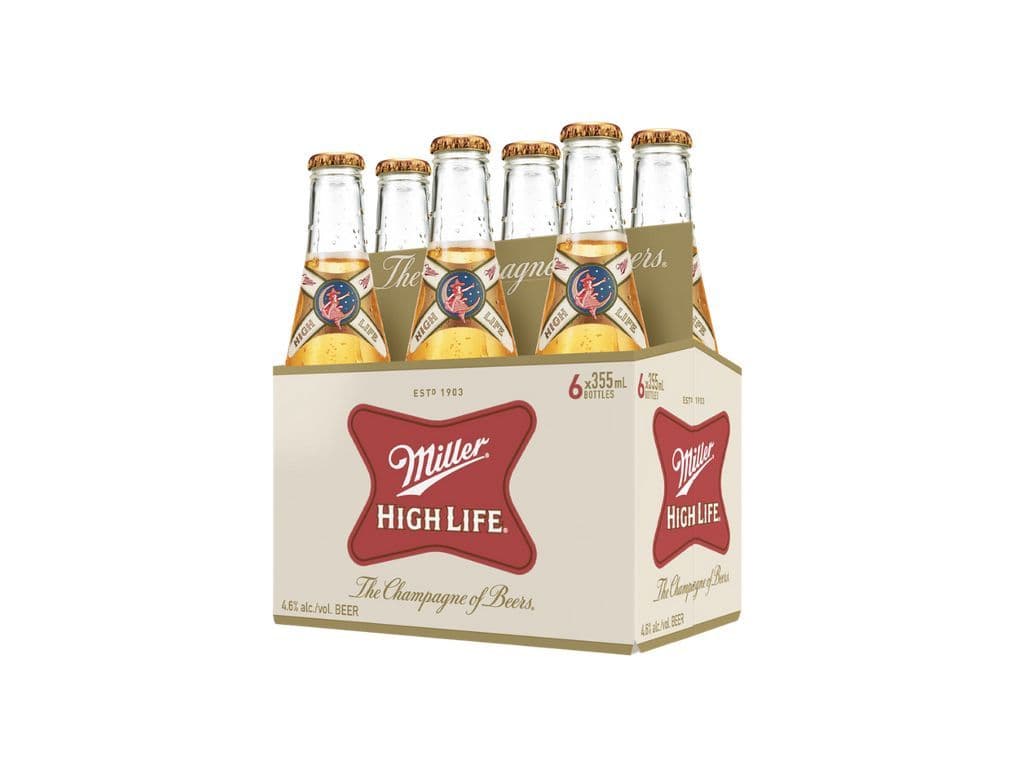 Miller High Life 6pk Bottle (6x355ml)