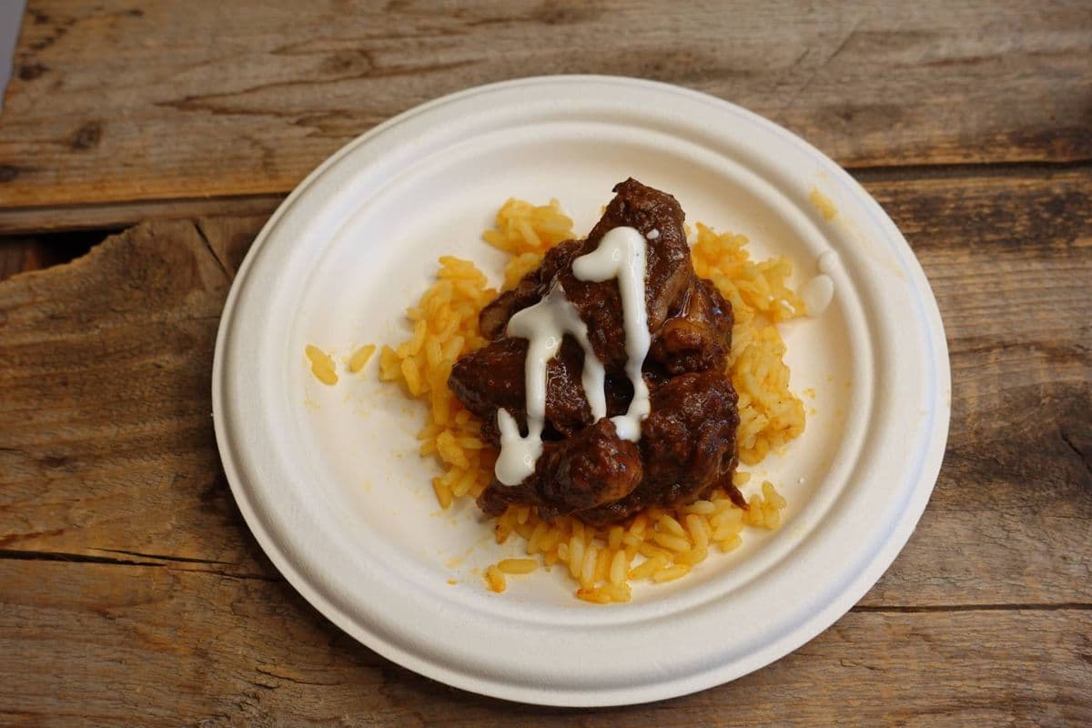 Bull and Filly - Birria Adobada Style Short Ribs Stew on Spanish Rice
