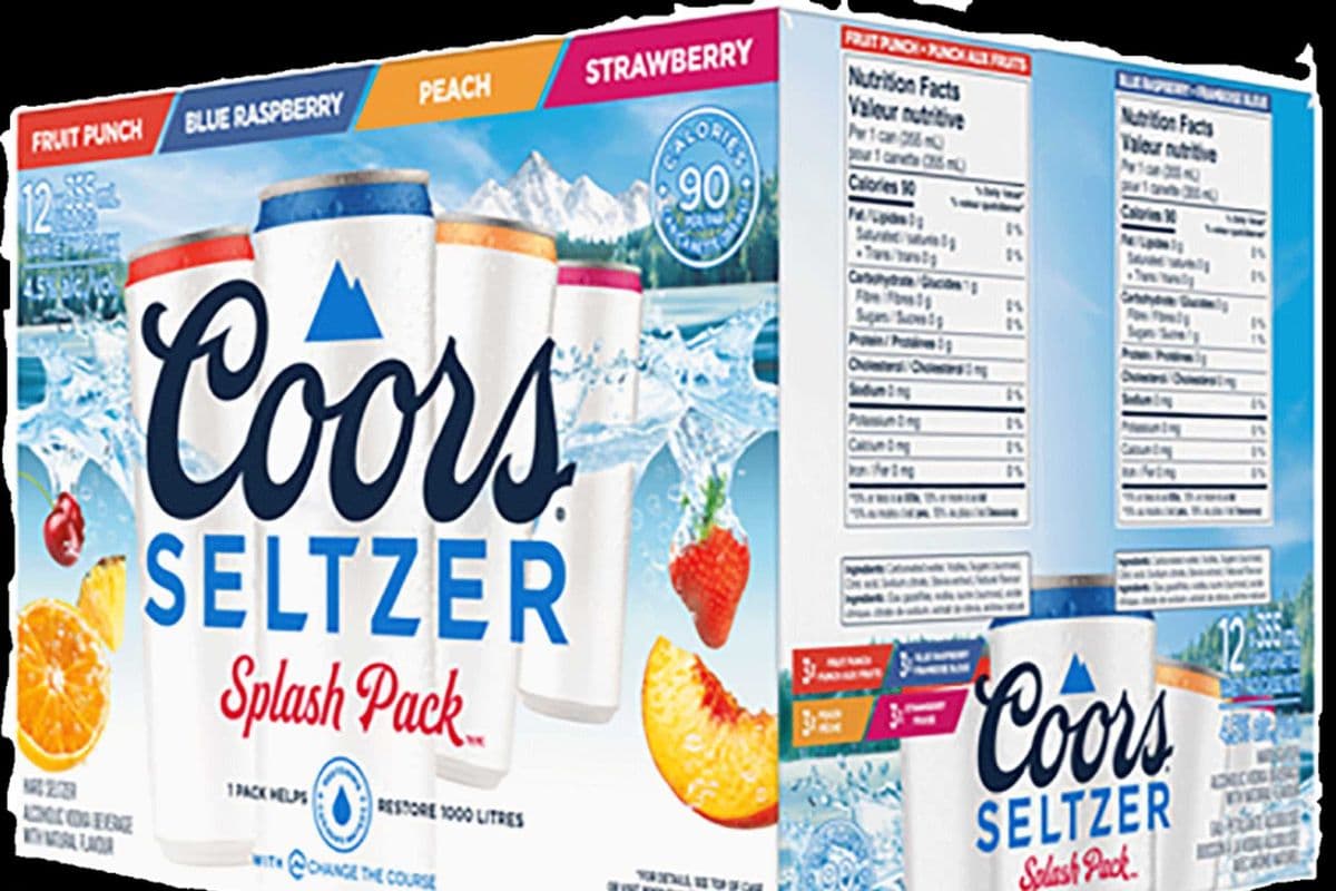 12c Coors Seltzer Splash Pack (12 x 355 ml Cans)