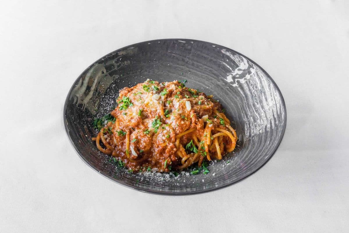 Four Cheese Spaghetti Bolognese Baked Pasta