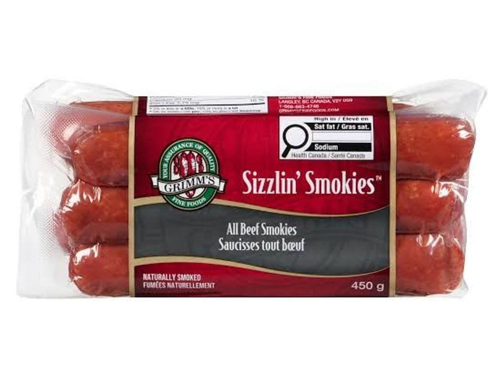 GRIMMI’S BEEF SMOKIES 450G