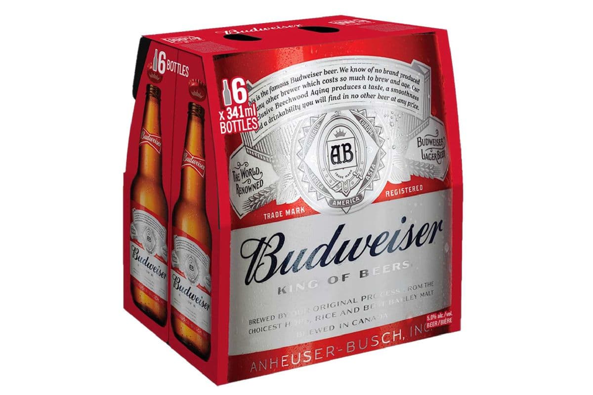 Budweiser 6x341 Bottle (6 x 341 ML)