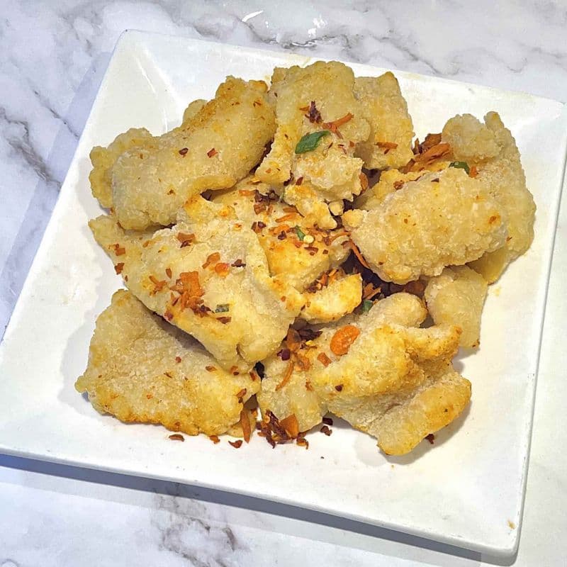 Deep Fried Cod Fillet with Peppery Salt / 椒鹽斑塊 (例)