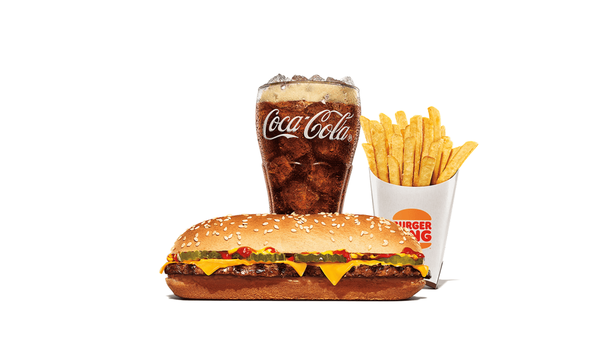 Extra Long Cheeseburger Large Combo