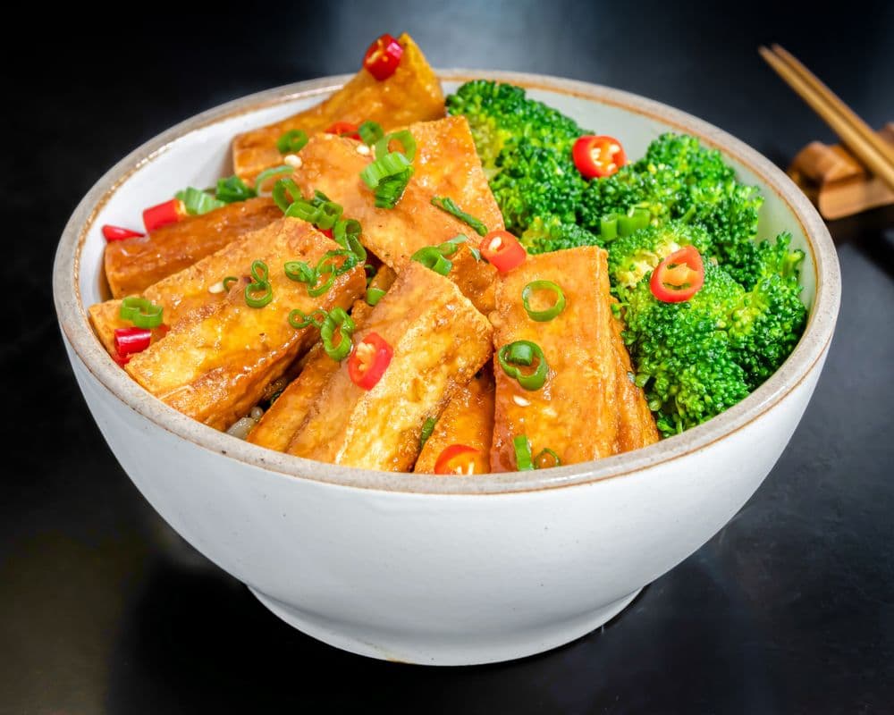 Scallion Sauté Tofu Bowl