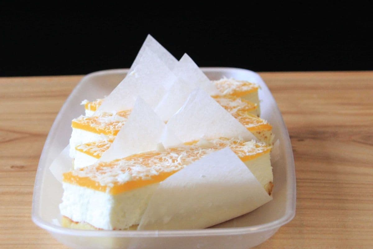 Lemon Mango Cream Cake (Gluten Free/Sugar Free)