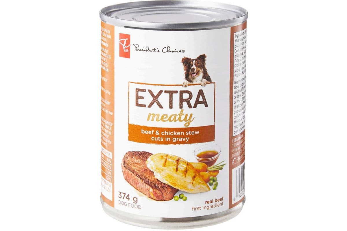 PC Extra Meaty Dog Food Beef & Chicken Stew (374g)