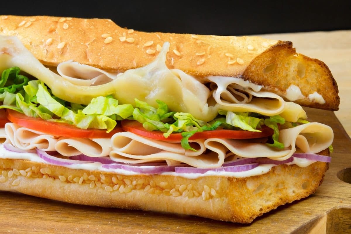 6" Small Turkey Ranch and Swiss Sub