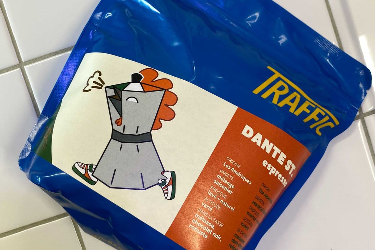 Sac à café ''Traffic'' - Dante St. Espresso / Traffic coffee bag - Dante St. Espresso (300g)