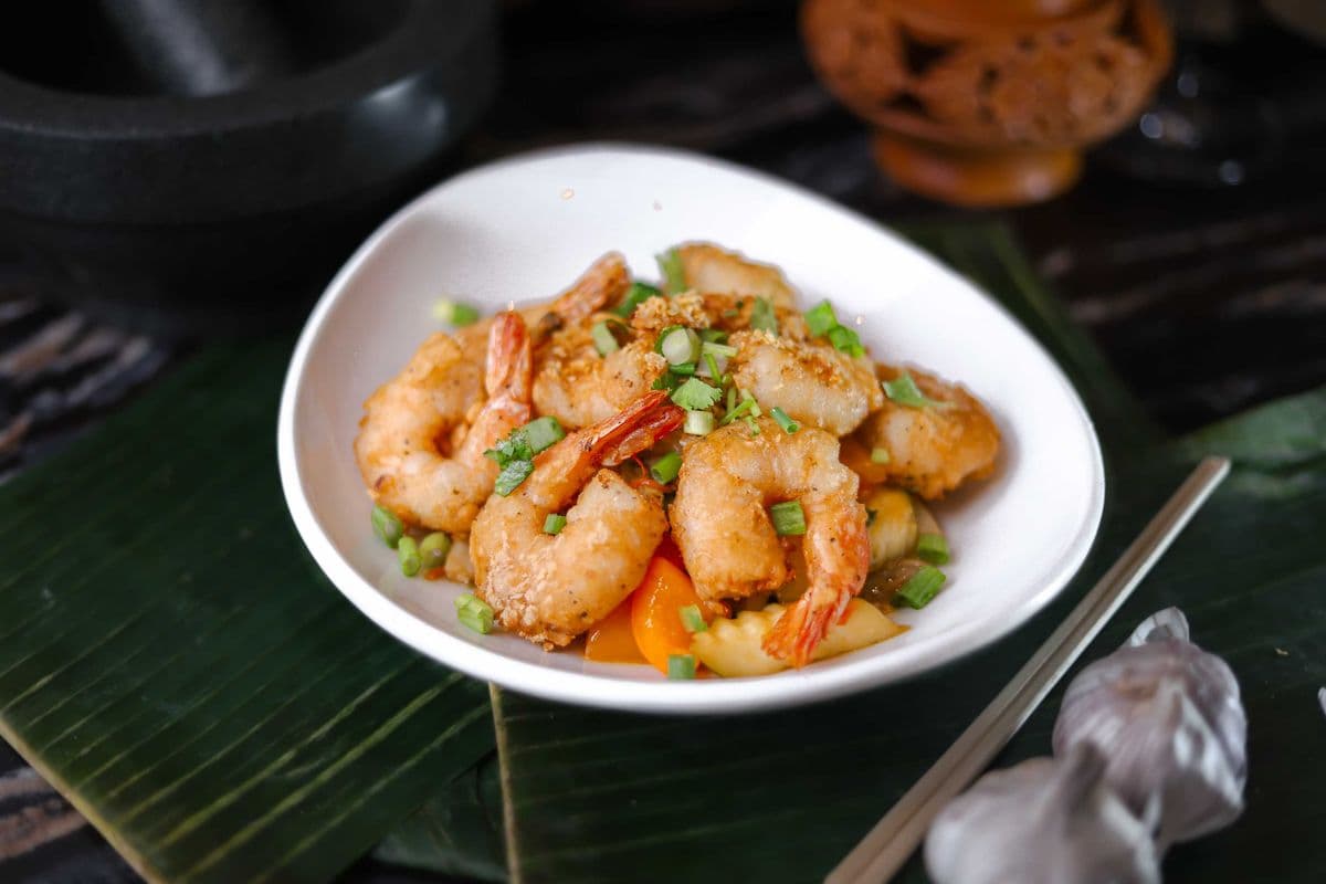 Garlic and Pepper Prawns